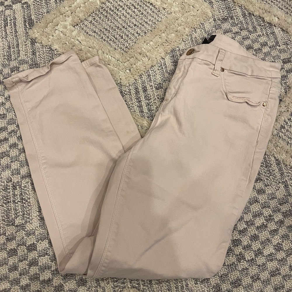 Chico's So Slimming Ankle Skinny Light Pink Pants Size 0